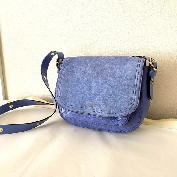 kate spade Bags Kate Spade New York Periwinkle Purple Suede Leather